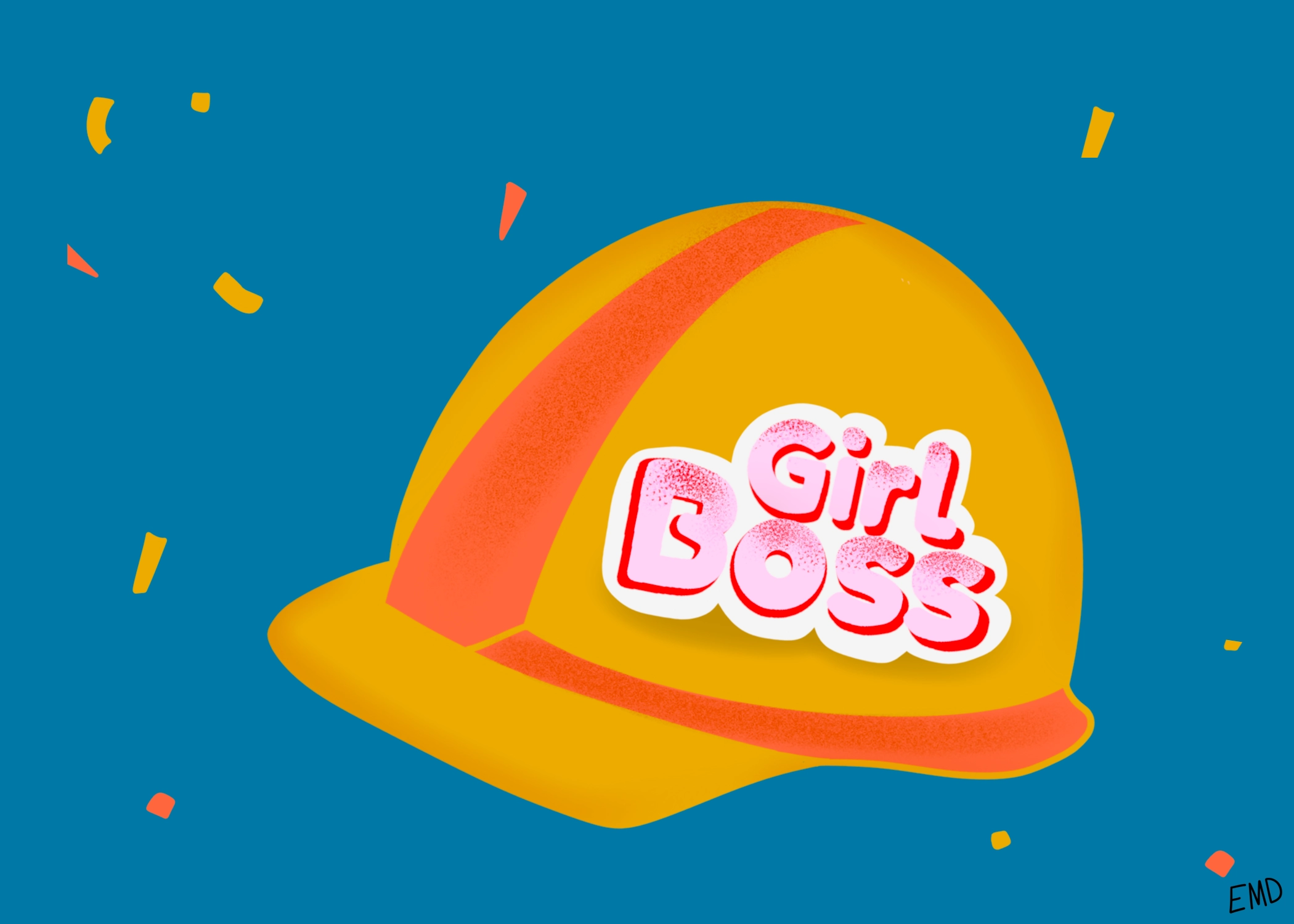 Hard hat greeting card